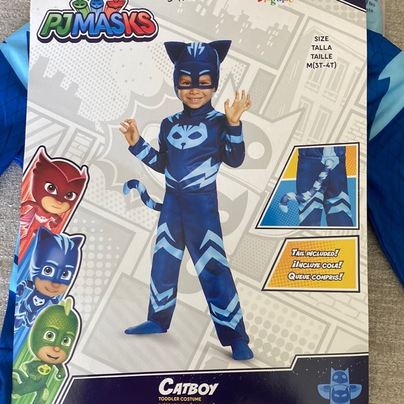 P J Masks CatBoy Costume Size 3-4T. - Picture 4 of 14